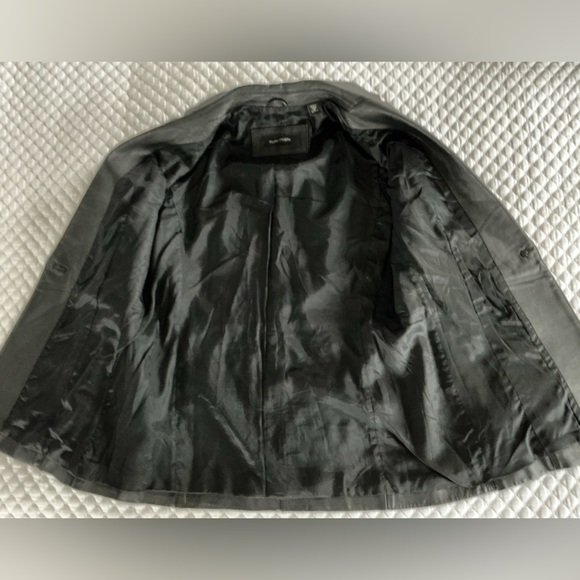 Valerie Stevens Black Leather Button Down Women's Blazer Style Jacket Size M - Picture 9 of 14